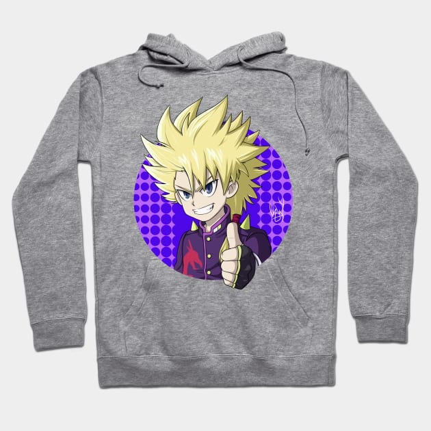 Wakiya from Beyblade Burst and Evolution Hoodie by Kaw_Dev